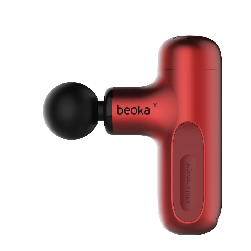 Beoka facial gun massager small portable pocket mini heated massage gun hot with case