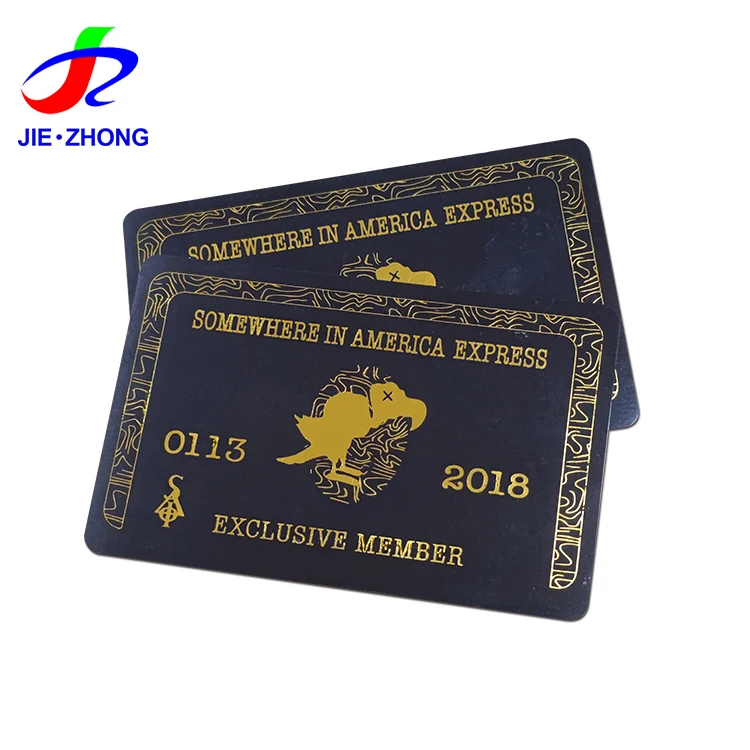 Splendid Quality CR80 Credit Card Size Hot Stamp Gold/Silver Foil PVC Cards