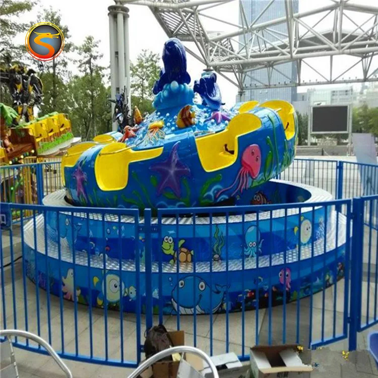 China top 10 manufacturer ocean magic turntable rides new type rotating amusement park fun games rides for sale