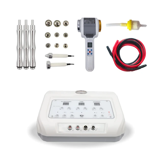 Портативный вакуумный аппарат для микродермабразии с холодным молотком и алмазными наконечниками лица