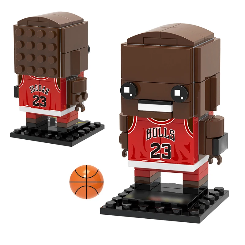 Collection Basketball Sports Star kobe bryant Brick Heads Figures Compatible Brickheadz Building Blocks Toys For Kid