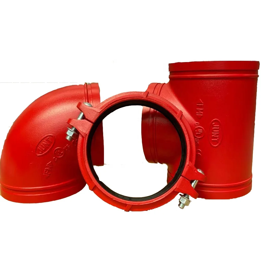 Polyethylene Grooved Pipe Fittings PN16 Pressure 50mm-110mm Sizes Smooth Surface Glue Convenient Quick Pipeline Linking
