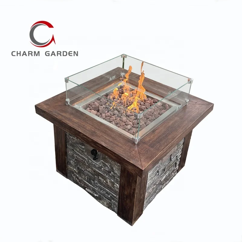Modern Art Design Garden Furniture Propane Fire Table Patio Heater Machine