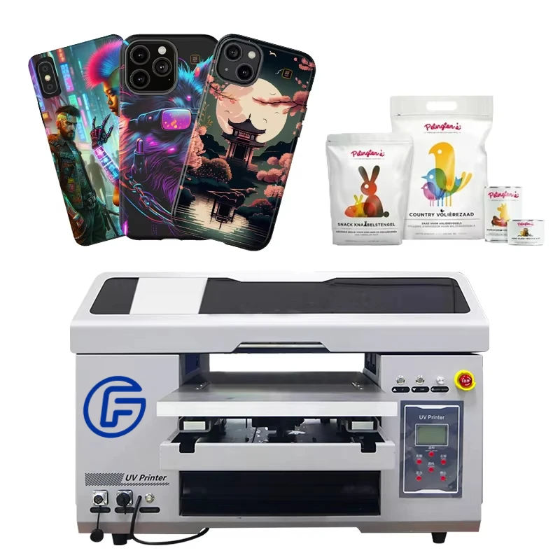 UV Printer Small multi-functional DTF machine A3 Flat PVC card glass cup inkjet printing press