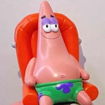 2024 New Arrival Anime SpongeBob Patrick Star Enjoy Life Mini Decoration Ornaments Doll Figures Toys for Kids Gift
