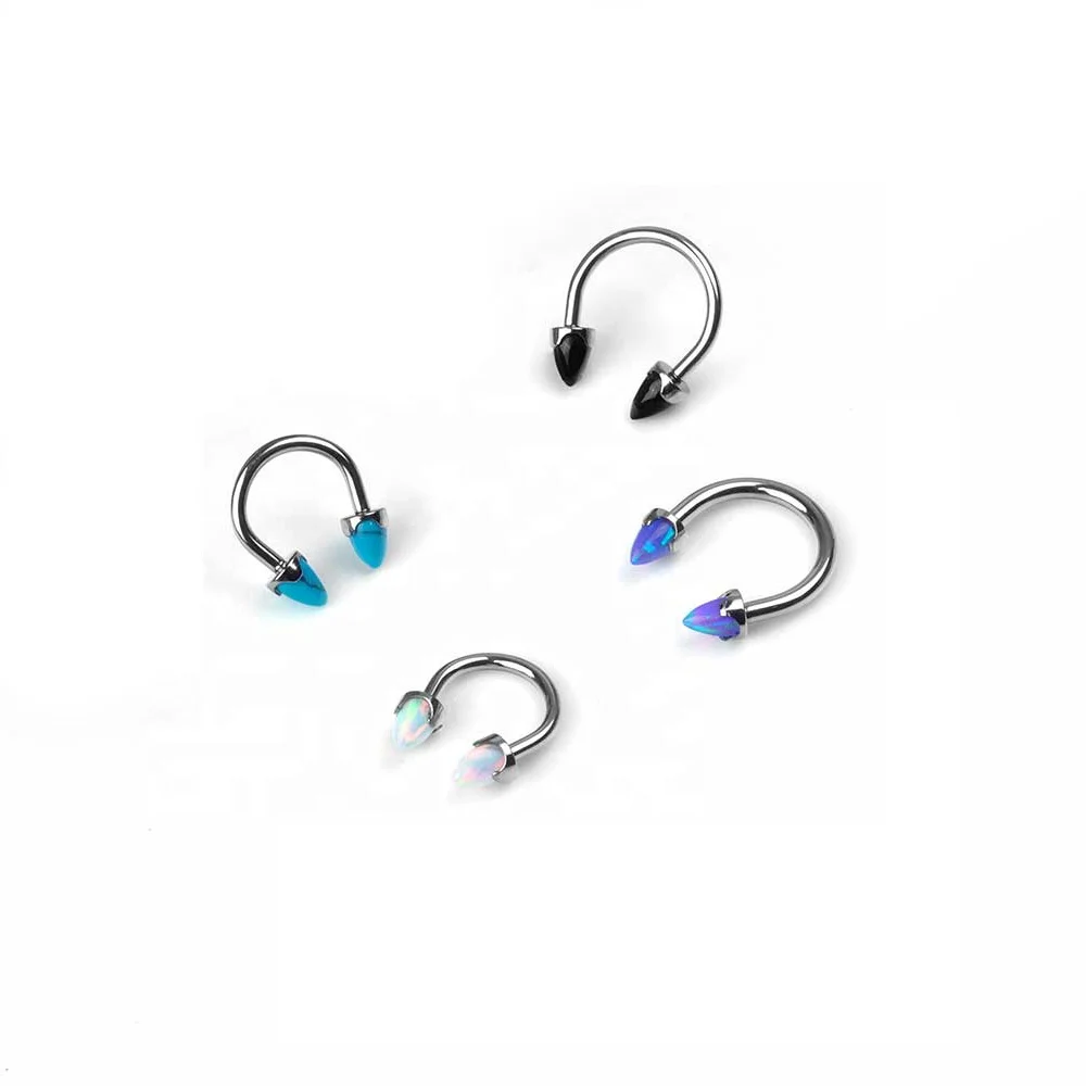 16G Титан Подкова с пуля заканчивается BCR CBR Нос Кольца Пирсинг