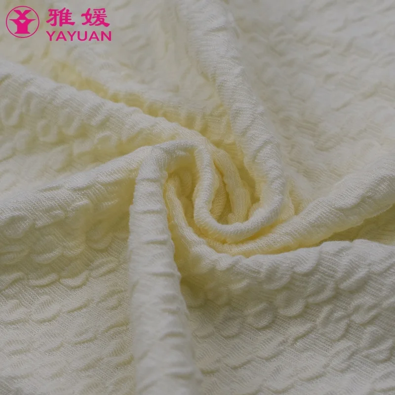 Popular rib jacquard fabric 70% rayon&cotton 23% nylon 7% spandex panty fabric rayon cotton nylon spandex fabric