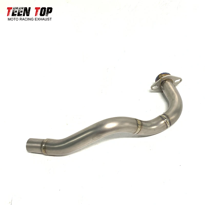 Motorcycle Exhaust Modify Front Link Pipe Titanium Alloy Exhaust Pipe Connected with  Muffler For Honda NSS350