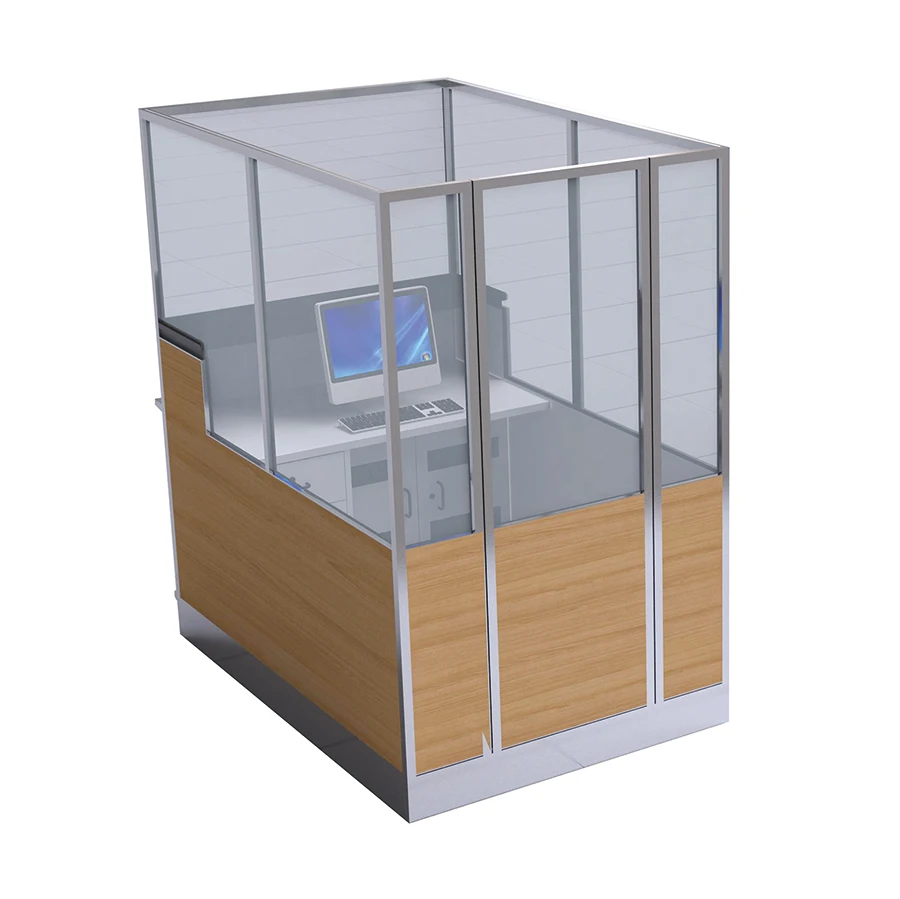 Flya Customization Furniture Airport Reception Desk Airport Luggage Table Airport Check In Counter