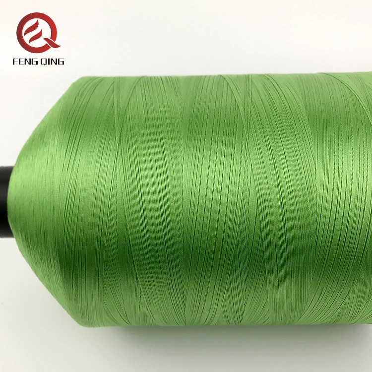 10% oiled sewing thread FDY  dyed 210D/3 polyester thread 1kg per cone  leathers sewing thread