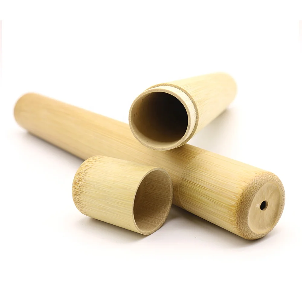
Eco friendly 100% biodegradable natural travel bamboo tube 