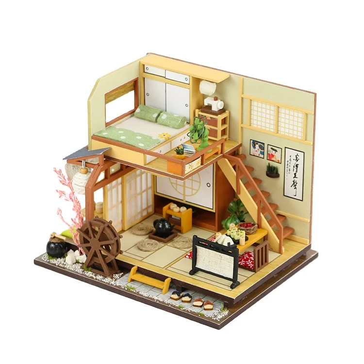 Hongda M034 Best Selling Small Size Diy Doll House Wood Dollhouse Miniature Doll House for Girls