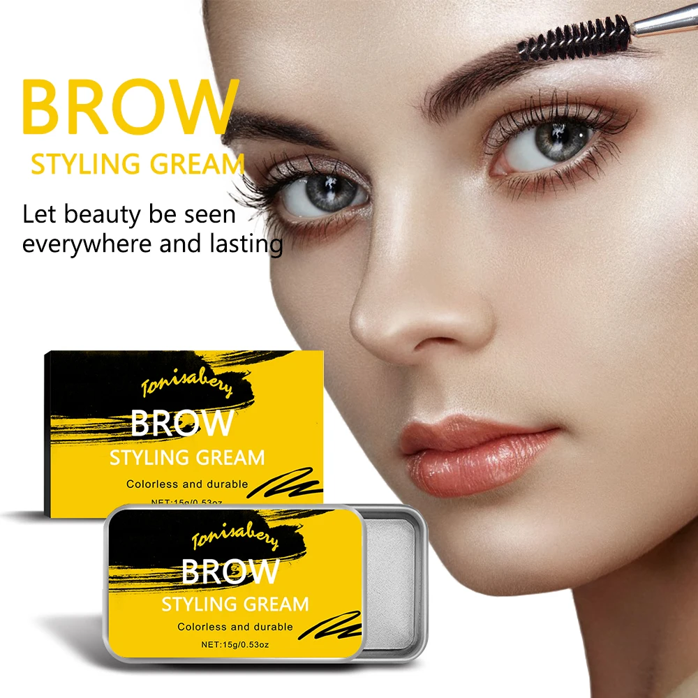 
3D Feathery Brows Makeup Gel Waterproof Soap Brows Long Lasting Eyebrow Setting Cream Pomade Cosmetic 