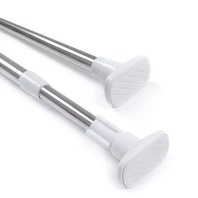 New white non punching telescopic rods produced by high-quality factories in China through wholesale production for wardrobe