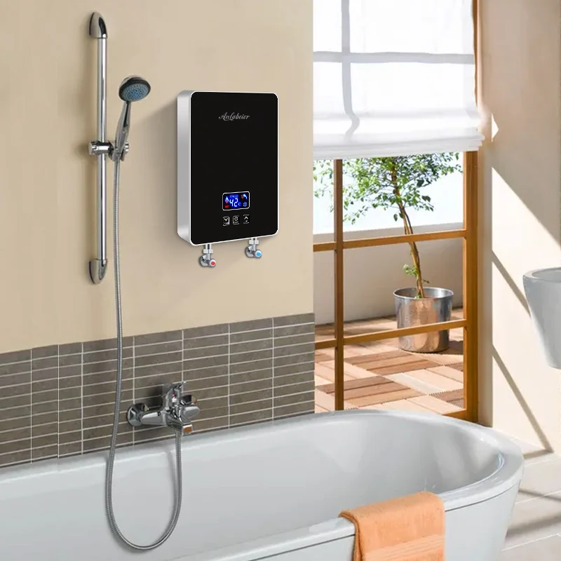 6kW Power Adjustable in Line High Quality Instant Water Heater Hot Shower Machine