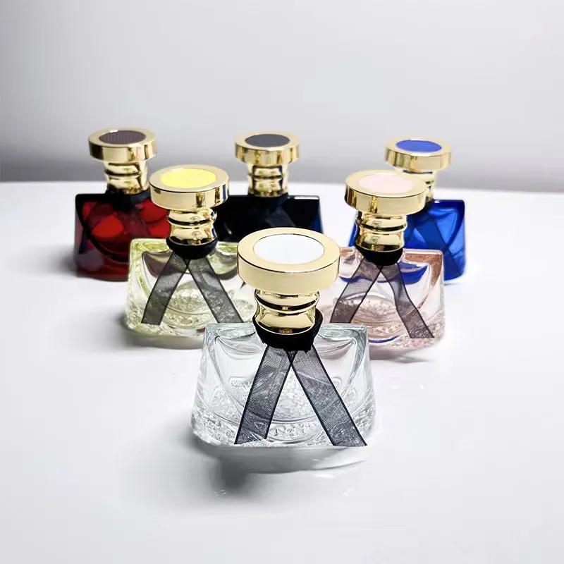 Manufacture Custom Cheap Matte Black White 50ml 100ml Perfume Empty Glass Bottle 50 75 100 ml with Crimp
