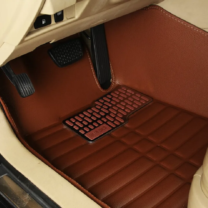 
All Weather Single Layer Full Covered Luxury XPE Leather Waterproof Vehicle Car Floor Carpet 