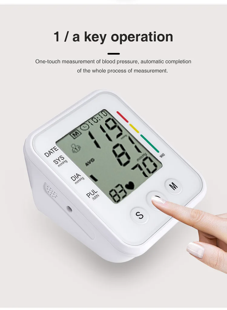 Electronic Blood Pressure Monitor Arm Style Digital Blood Pressure Monitor Accuracy Extra Large Cuff