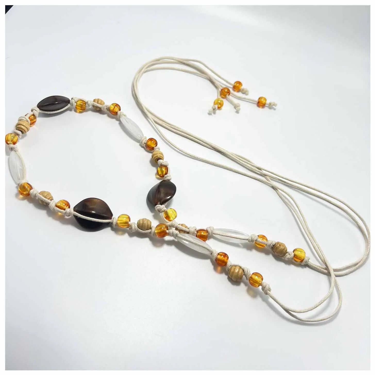 High-end Chinese style bead inlaid decorative hand-woven belts accept custom wholesale