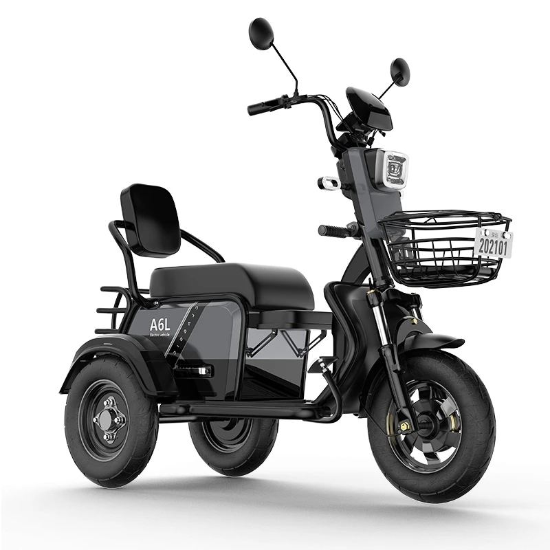 wholesale High quality 48V 550w Tricycle Electric Bike Powerful 3 Wheel Electric Tricycles for Adult