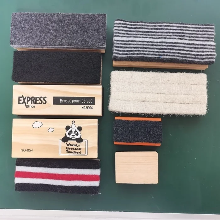 Manufacturers recommend high-end wooden chalkboard erasers wood white board cleaner