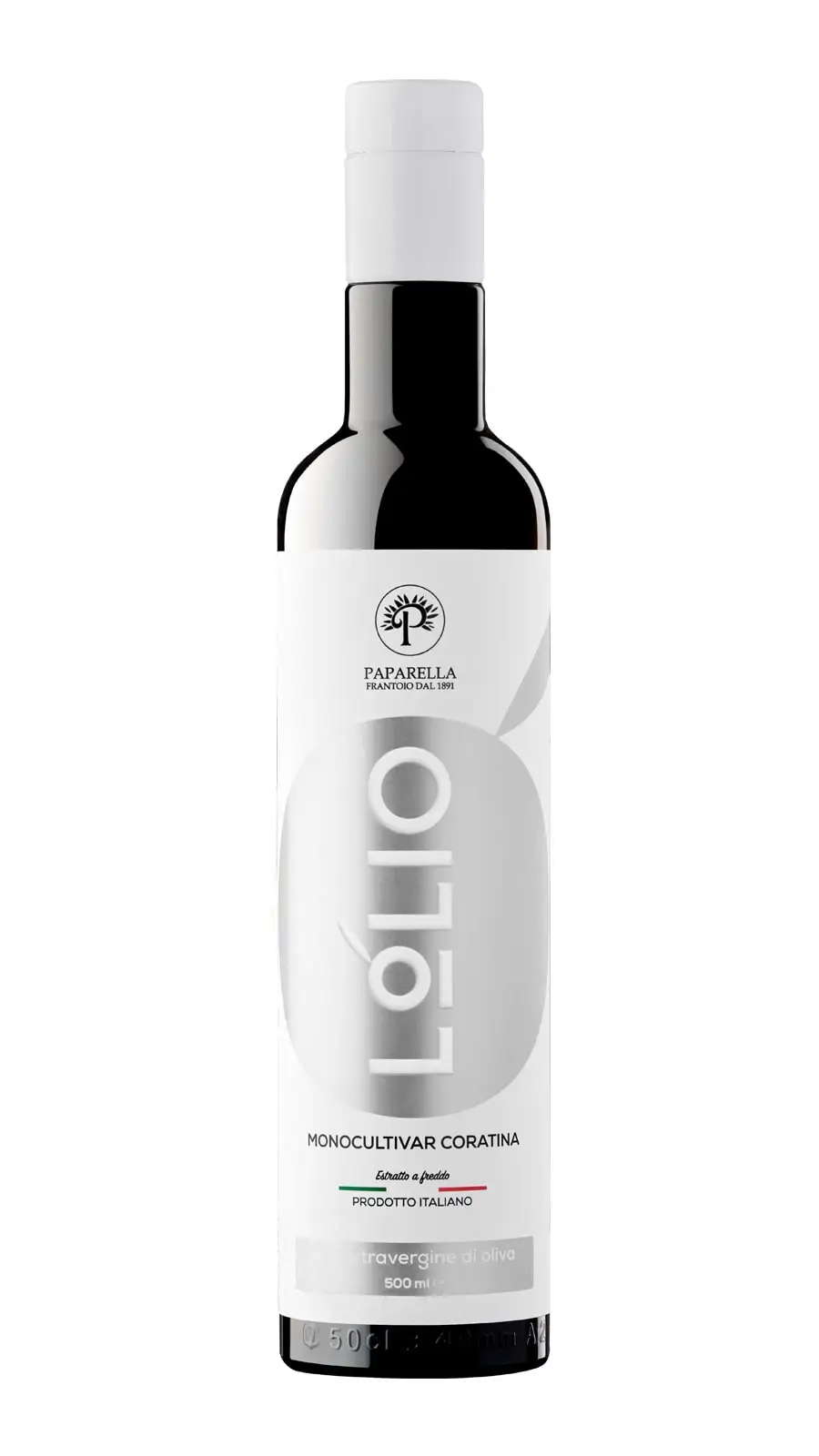 High Italian Extra Virgin Olive Oil Monocultivar Coratina Platinum 0,750 L for restaurant - Puglia - Italy - intense taste