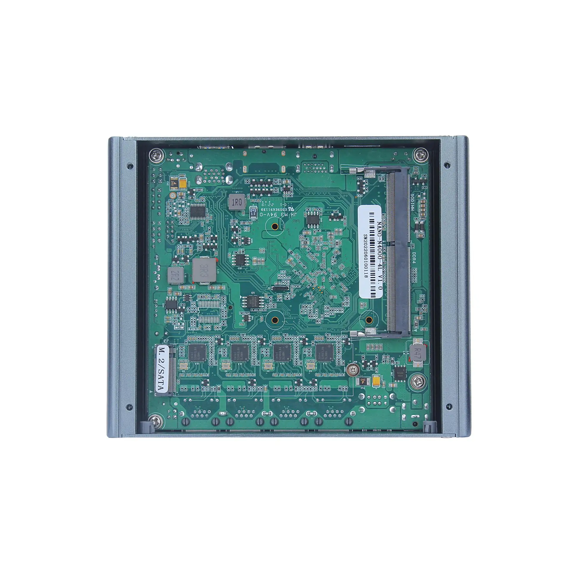 Fanless Computer Quad Core J4125 with 4xi225 226V Lan Ports Firewall Router 4USB Linux Industrial Mini PC