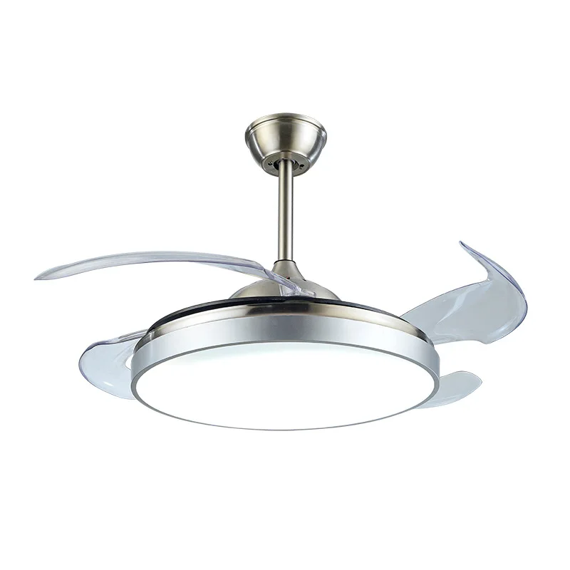 HOOYI Ultra-thin Invisible Fan Lamp With Remote Control Led Invisible Fan Chandelier