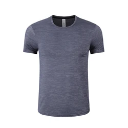 Badminton Hiking Running Wholesale Custom Printing Blank Slim Fit Sweat Men Short Sleeve Workout Lightweight Quick Dry Shirts