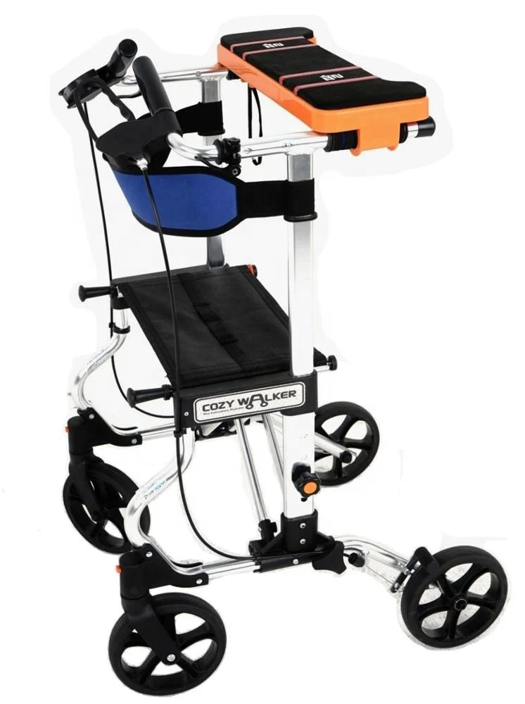 Light weight aluminum folding rolling mobility medical cerebral palsy walker Rollator walker for old people