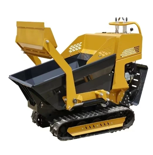 Construction Machinery 0.5ton Self Loading Hydraulic All Terrain Drive Vehicle Gasoline Crawler Loader Concrete Mini Dumper