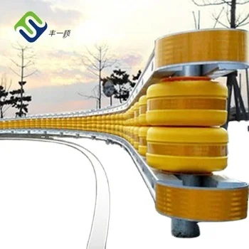 Highway Guardrail Barrier Anti Crash Guardrail Traffic Safety Rolling Systems EVA PU Guardrail Road Roller Barrier