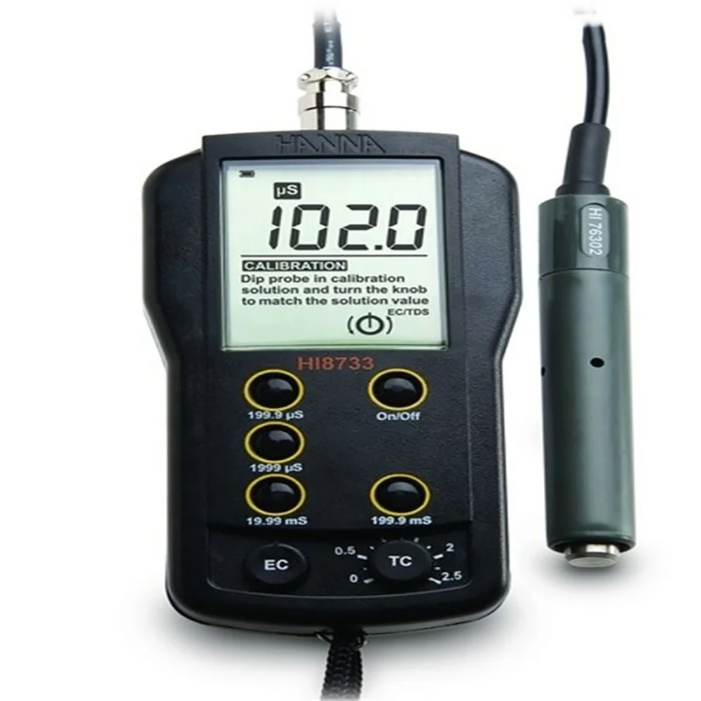 100% new brand STOCK HANNA-  Multi-range EC Meter - HI8733 HI98312 HI9835