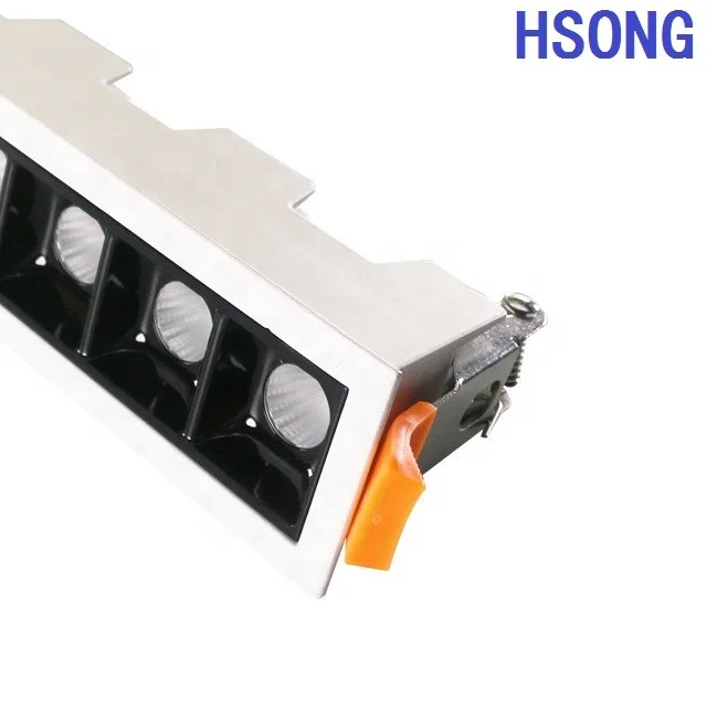 Modern design aluminum led trimless recessed linear light recessed downlight 30w for office