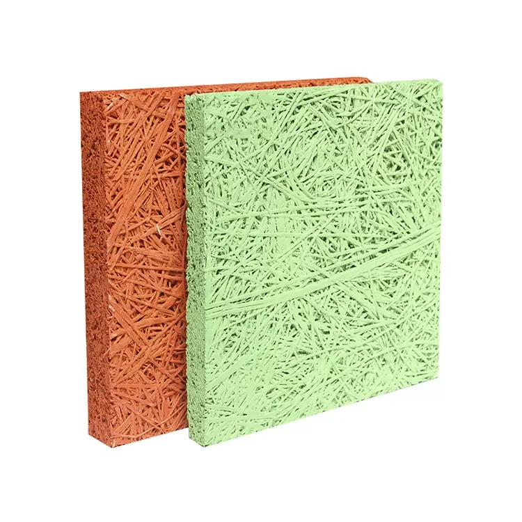 New 2024 Factory Wood Wool Insulation Board Wood Wool Acoustic Panel Wood Wool Board For Sale