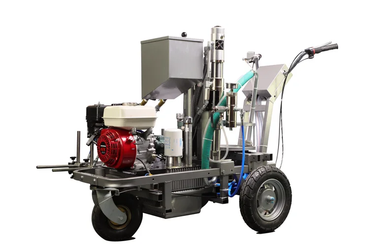 Hydraulic Airless Line Striper With Reflective Bead Dispensing System Road Line Making Machine