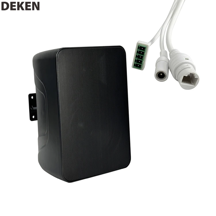 DEKEN FITWS6L (WIFI POE)New Design Wifi Bluetooth 30W Two Way Public Address Wall Mounted Pa Speaker 48V POE Active Wall Speaker