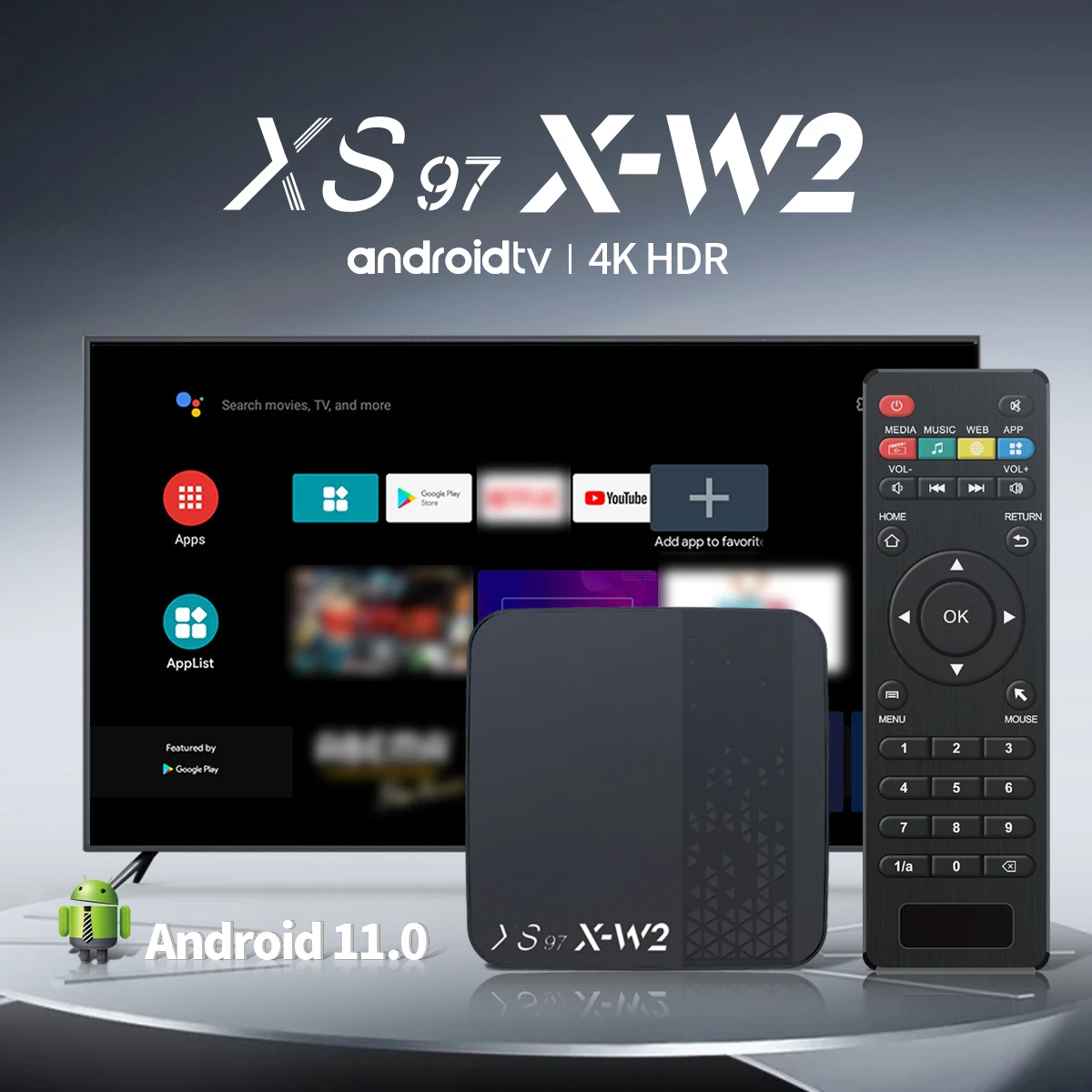 New XS97 X-W2 Amlogic S905W2 Android 11 DDR3 2+16GB oem iptv box With Wholesale best seller