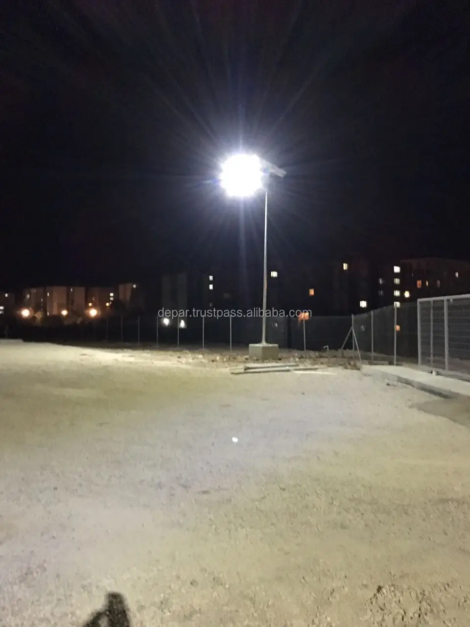 30W солнечный уличный свет 6m стойка для улицы периметра стоянка сад Отдых освещения 12/24V Африки и Ближнего Востока