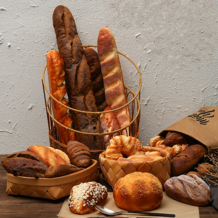 Artificial chocolate birthday cake bread funny food model for shop decoration for window display