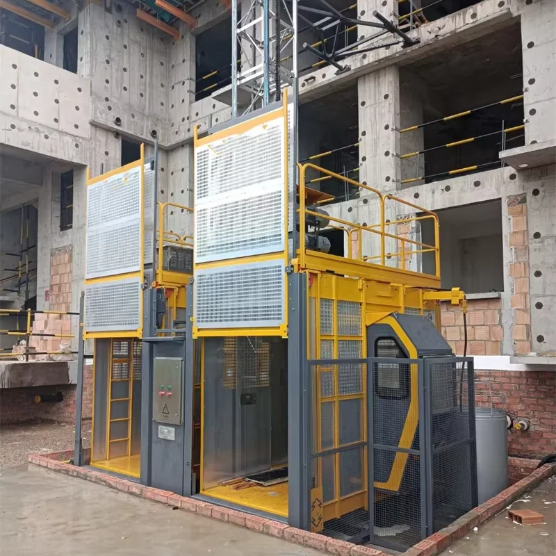China Top Brand Building Material and Passenger Lift 2021 Second Hand Construction Hoist Elevator for Low Price