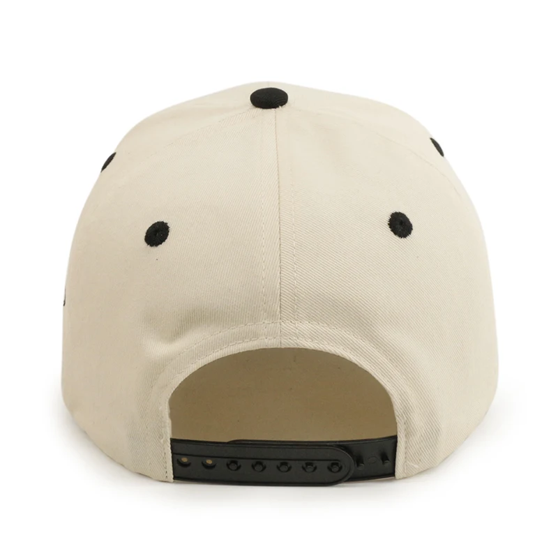 Custom Unisex Two Tone Baseball Hat 3D Embroidery Logo 6 Panel Curved Brim Baseball Cap