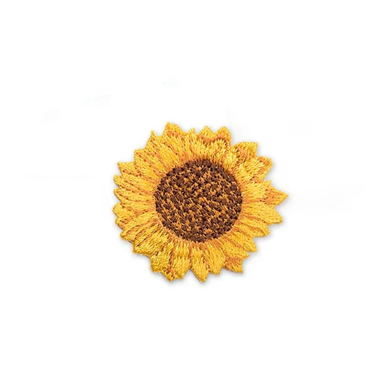 
Wholesale DIY Iron On Sunflower Embroidery Patch For Clothing 