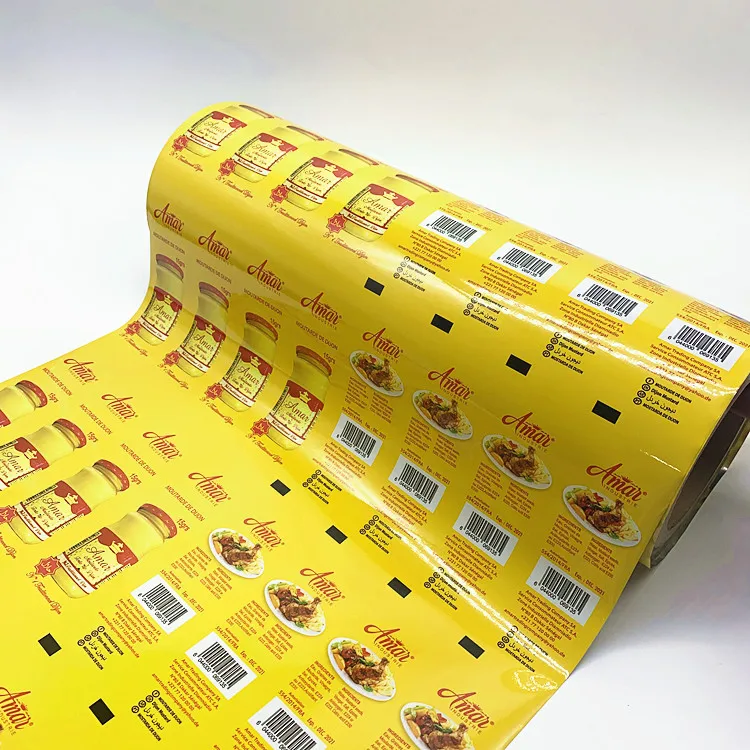 Vivid printing laminating pouch film aluminum foil food saucer sachet roll