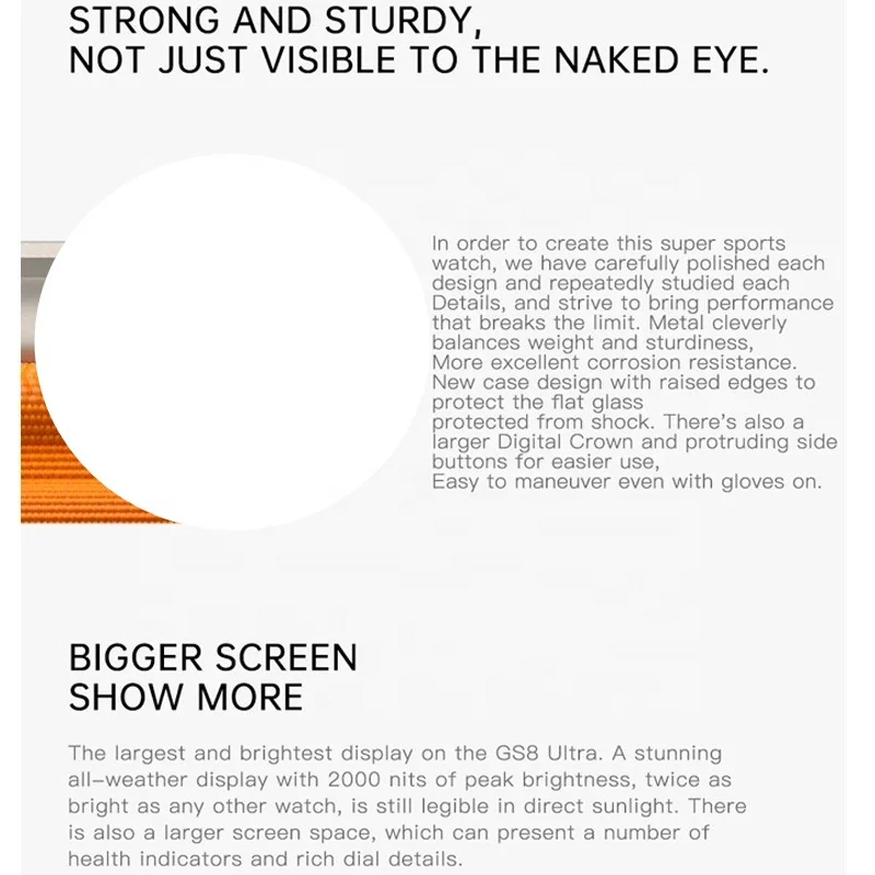 Wearable NFC GS8 SmartWatch Series 8 Always-on Display Body Temperature BT Call fashion men Smart watch for Iphone 13 14 pro max