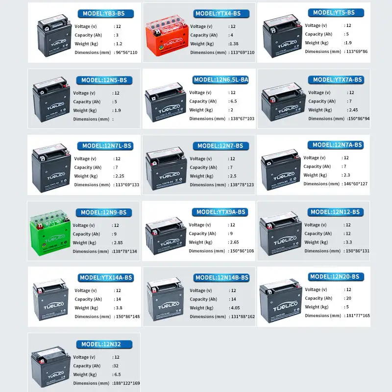 High Discharge YTX14 BATTERY 12v 14ah Sealed Battery 14ah/10hr Starter Battery