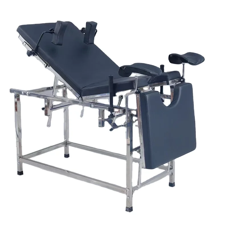 movable dividable adjustable multi-function stainless steel delivery bed obstetric gynecological examination table factory price