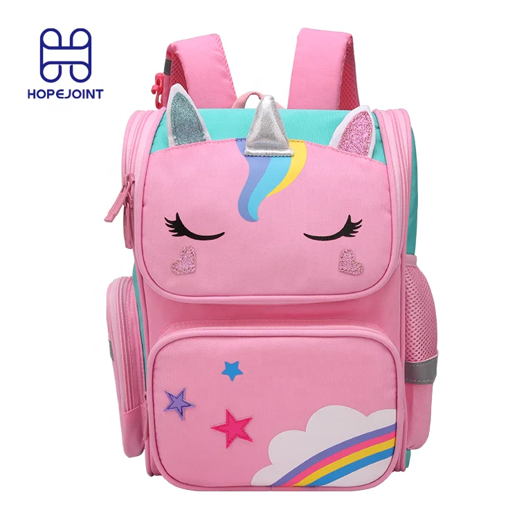 Unicorn Cute Bag For Girls Small Backpack Kids School Bags Fashion Packs Pink Waterproof Kid Backpacks Girl Folding Pack