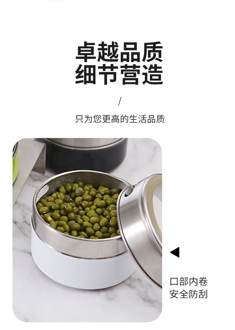 canister can pot metal magnet set box stainless steel magnetic tin containers spice jar Drop Shipping 9