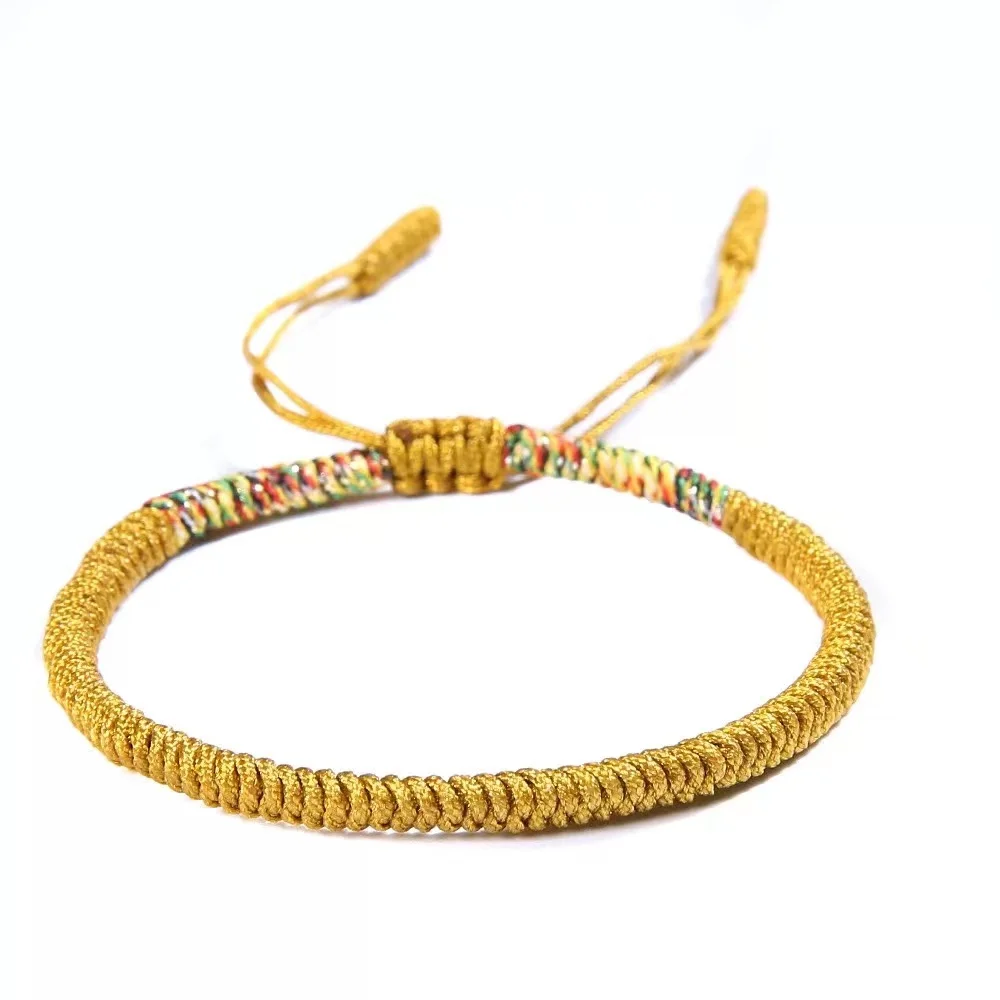 Multy-Color Adjustable Diy Woven Braided Rope Bracelet Bohemia Style Custom Unisex Hand Made Color Thread Friendship Bracelets